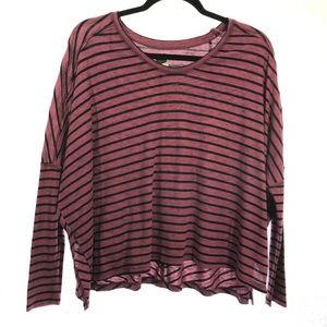 We the free people striped long sleeve top size xs
